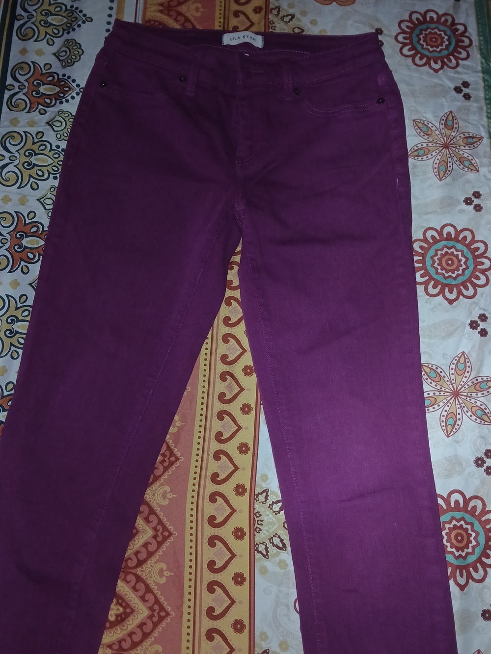 LILA RYAN Women's Plum Skinny Jeans
